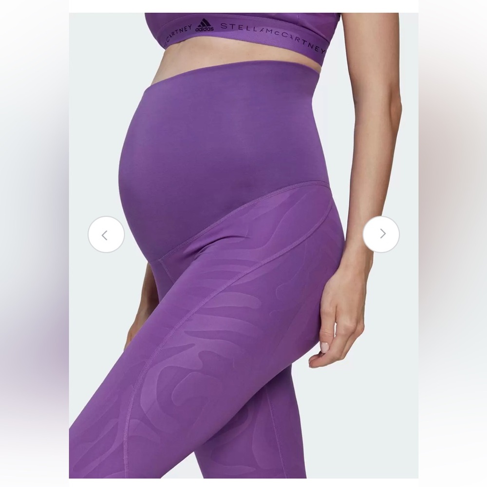 Maternity Adidas Stella McCartney Purple High-Waisted Women's Leggings! Size M